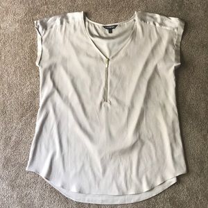 Zip front gramercy tee